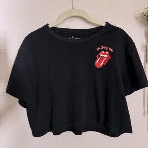 Princess Polly Rolling Stones Cropped Tee